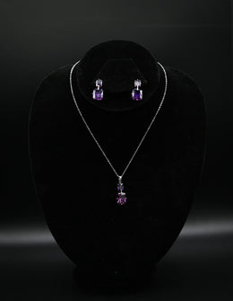 Amethyst Sterling Silver Two-Stone Set