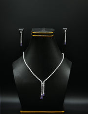 Amethyst Cascade Y-Necklace Set