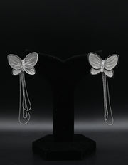 Elegant Butterfly Tassel Drop Earrings