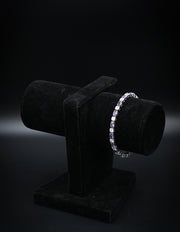 Emerald & Diamond Sterling Silver Tennis Bracelet