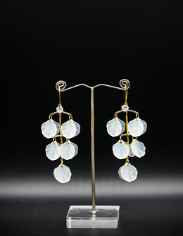 Golden Blossom Dangle Earrings