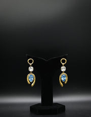 Golden Hourglass Teardrop Earrings