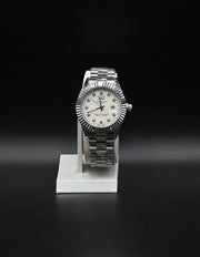 ROLEX-Luxury Silver Stainless Steel Wristwatch
