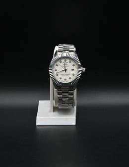 ROLEX-Luxury Silver Stainless Steel Wristwatch