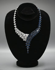 Silver & Emerald Waterfall Jewelry Set